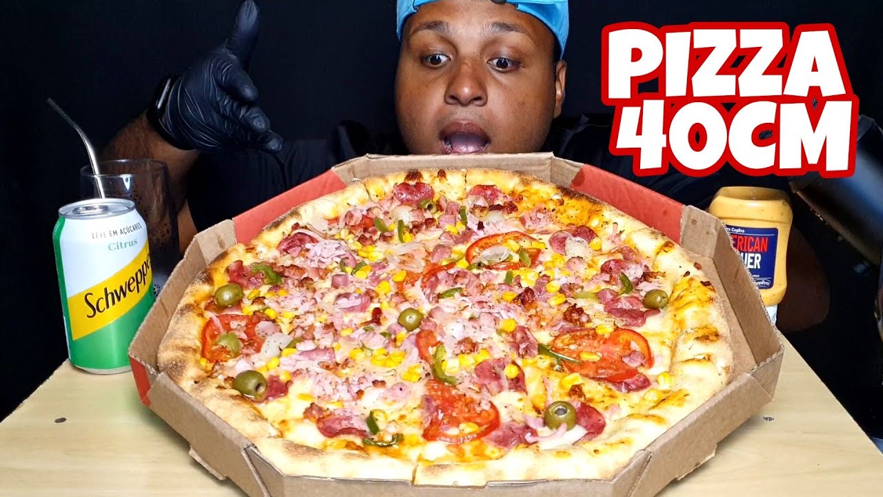 PEDI A MAIOR PIZZA DO IFOOD 😋😋😋 (MUKBANG) SONS DE MASTIGAÇÃO #LUCASASMR