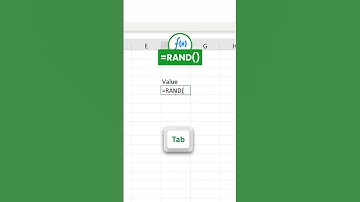 Generating Random Numbers in Excel Using the RAND Function #ExcelTips