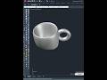 AutoCAD 3D Tea Cup Modeling | How to create 3D tea cup #bimnblueprints