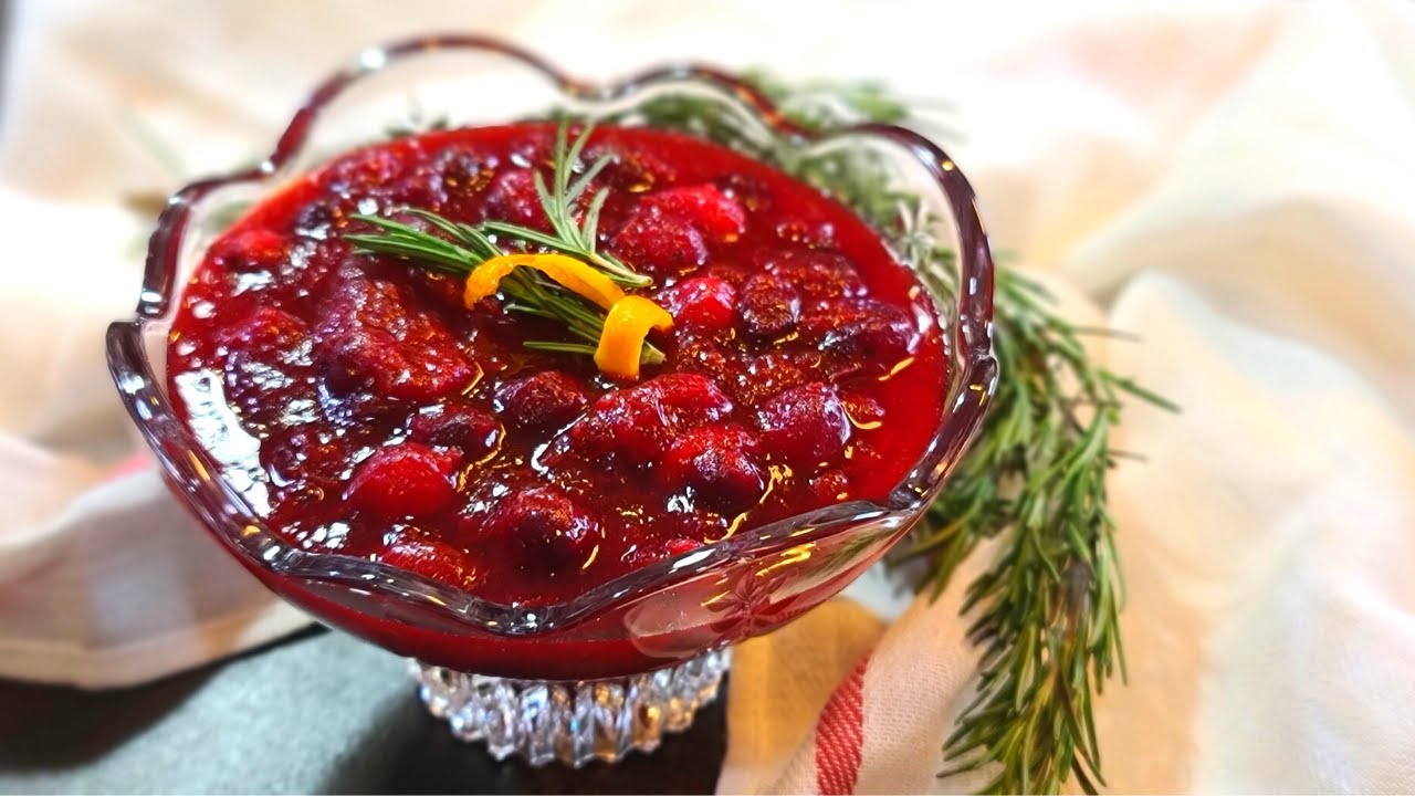 Easy Cranberry Sauce NO CORN STARCH YouTube