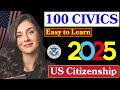 2025 random 100 civics questions and answers - U.S. citizenship interview I N400 Interview #usa