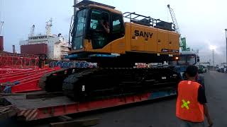 Cara Menaikan Crawler Crane ke Truck Dolly