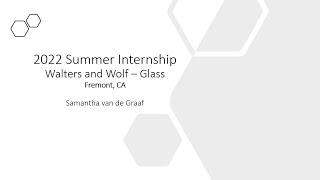 2022 Shop Summer Internship Report Out Presentation