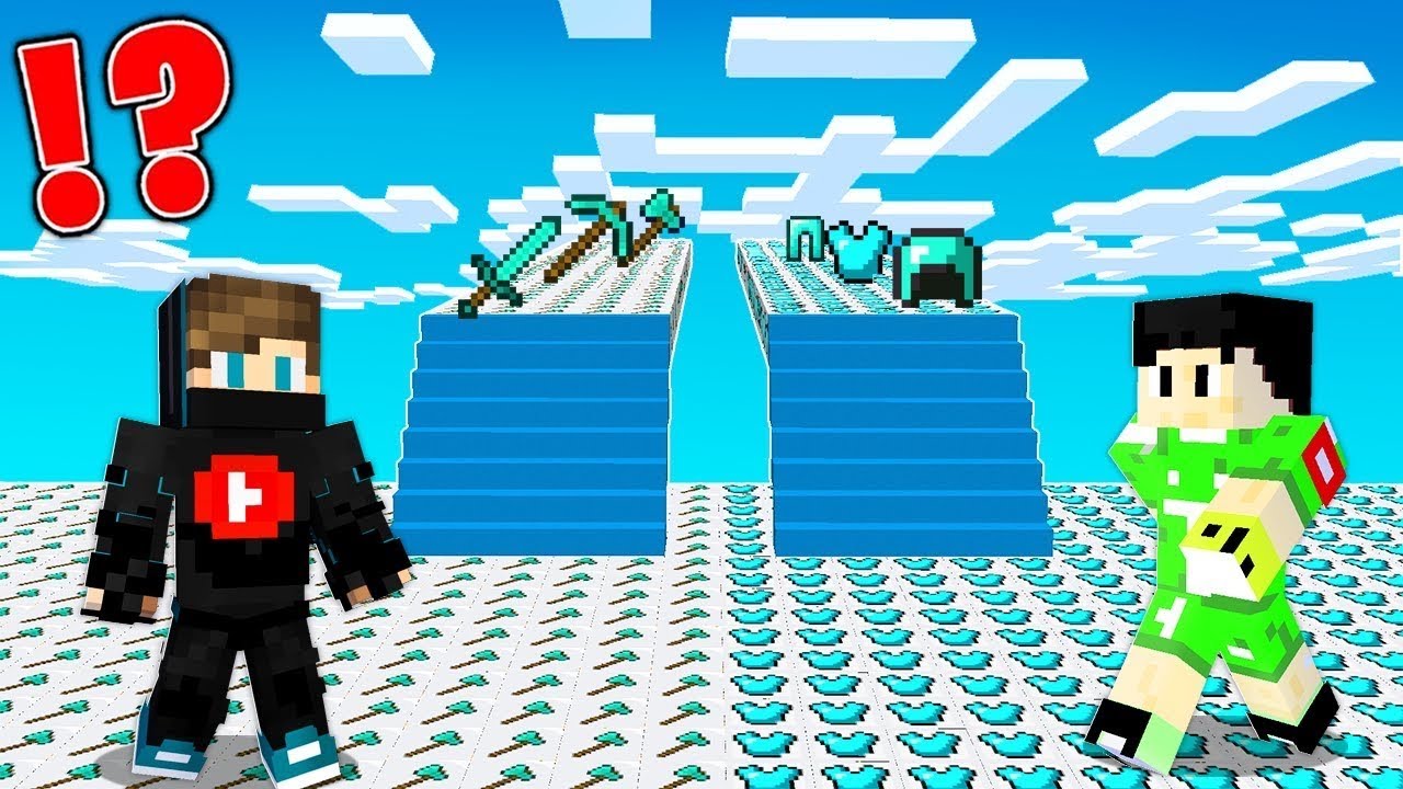 ماين كرافت : حرب طريق حظ الدوع ضد الأدوات !!؟