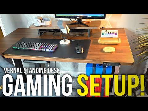 I Built The Coolest Gaming Desk Ever! ~ Vernal Standing Desk