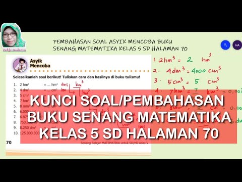 Kunci Soal Buku Senang Matematika Kelas 5 Sd Halaman 70 Youtube