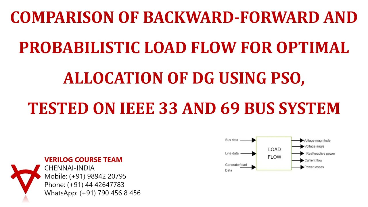 COMPARISON OF BACKWARD FORWARD AND PROBABILISTIC LOAD FLOW FOR OPTIMAL ...