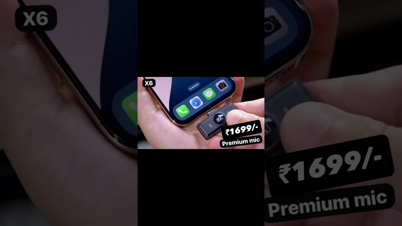 Fitgear Fg-X6 Wireless Microphone For IPhone & Android With Wireless Case Magnetic Clip Microphone.