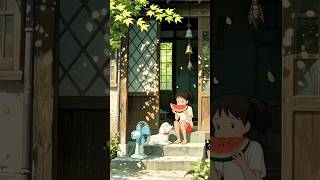 ☀️ Summer Fun with Watermelon &amp; Happy Kids | Ghibli Style Joy 🍉🌿✨...#ghibli #shortvideo #shorts