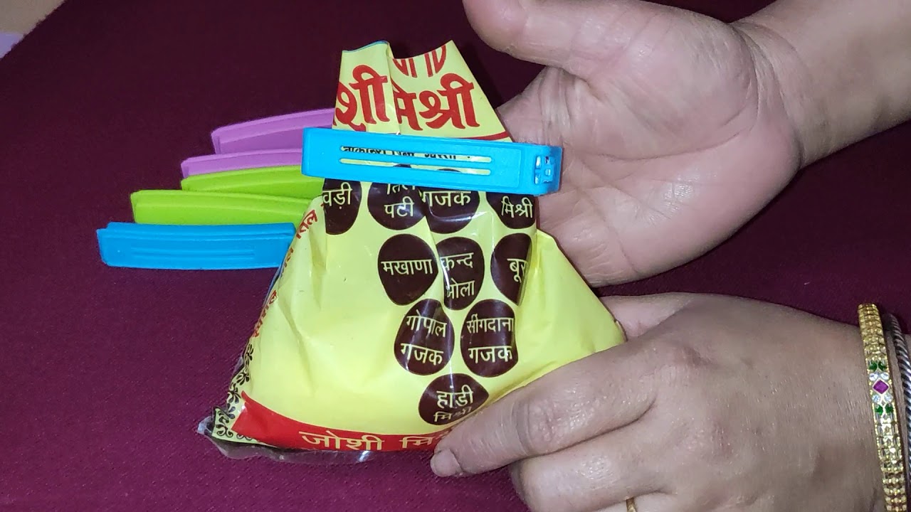 Plastic Bag Sealing Clips
। Food Snack Pouch Clip Sealer । Air Tight Packing ।