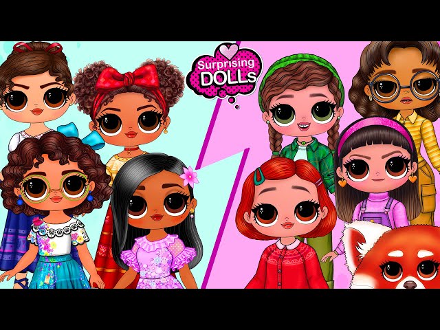 Turning Red Mei Lee, Priya, Miriam, Abby and Tyler Grow Up - DIY Paper Dolls  & Crafts 