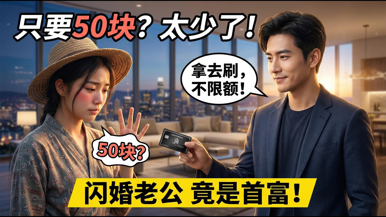 在美国硅谷相亲，上午见面下午领证，四川农村女孩不知老公是科技首富，吞吞吐吐要50美元零花钱