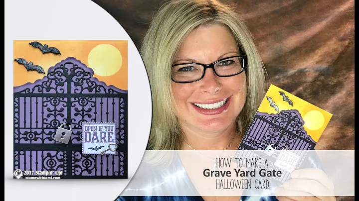 How to make a Grave Yard Gate Halloween Card Tips & Tricks featuring Stampin Up