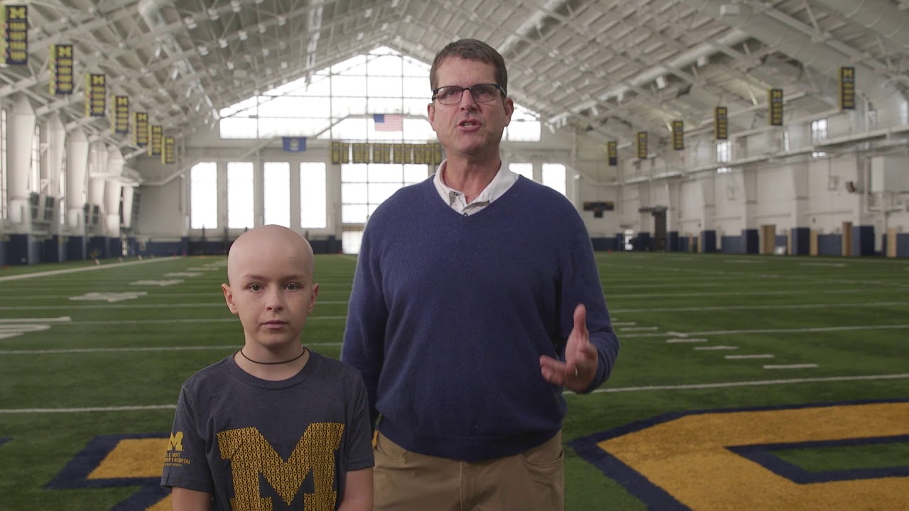 Coach Harbaugh and the fight to end childhood cancer