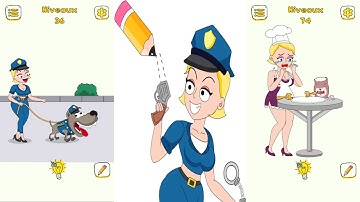 Draw Police - Tricky Puzzles - Gameplay Mobile Game Walkthrough All Levels Android Ios Part 2