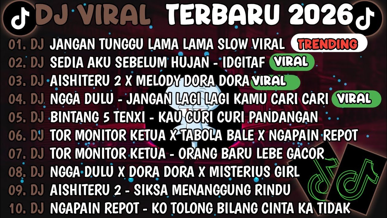 DJ TIKTOK TERBARU 2026🎵DJ JANGAN TUNGGU LAMA LAMA🎵DJ SEDIA AKU SEBELUM HUJAN - IDGITAF 