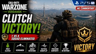 Warzone Verdansk Clutch Victory on PS5 Pro (No Commentary)
