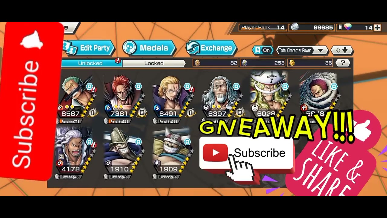 Giveaway acc opbr (the rule is subcribe and choose a number between 1-100)