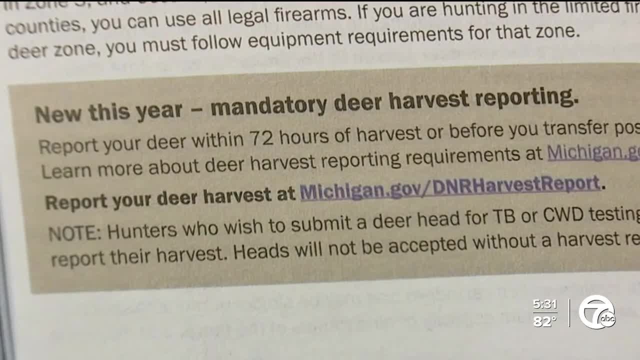 Michigan deer hunters now required to report harvest online or risk
