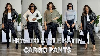 HOW TO STYLE SATIN CARGO PANTS
