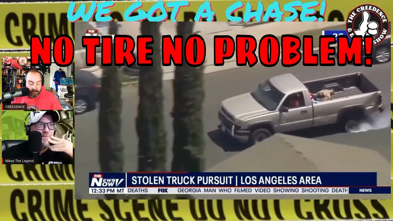 "LIVE" RISKY POLICE CHASE IN L.A. OF A STOLEN TRUCK - YouTube