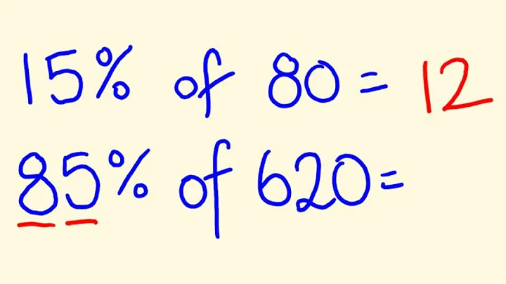 Percentage Trick - Solve precentages mentally - percentages made easy with the cool math trick!