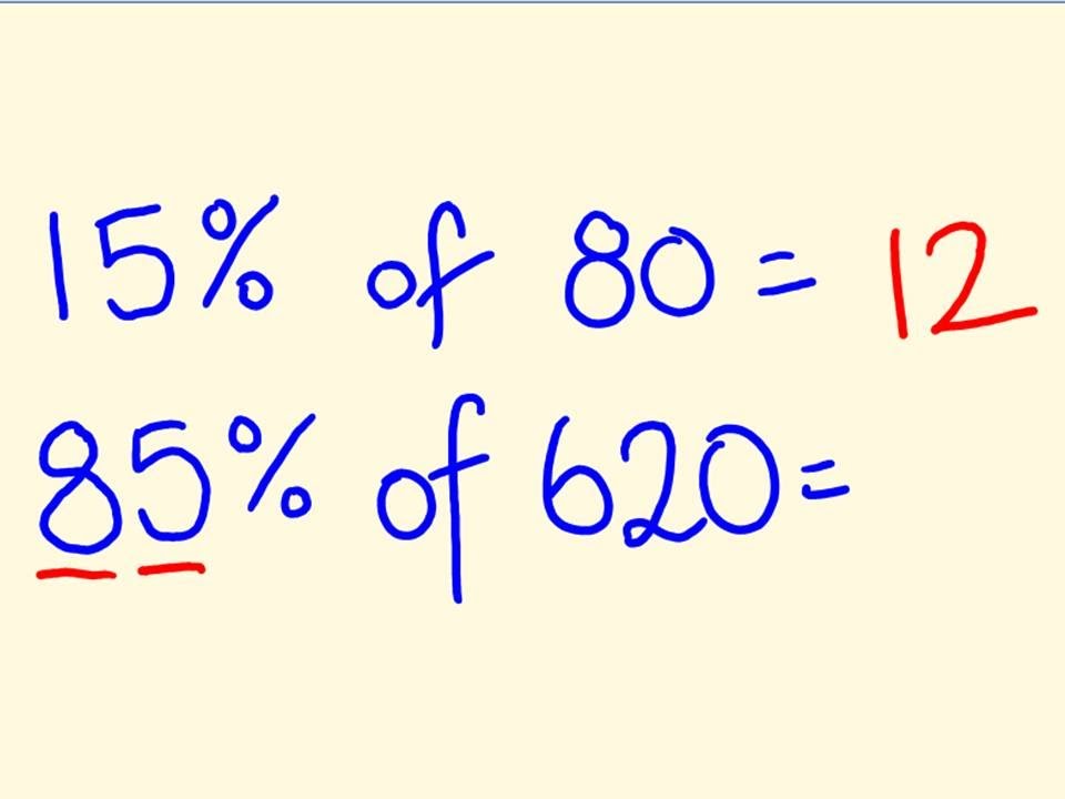 Percentage Trick - Solve Precentages Mentally - Percentages Made Easy With The Cool Math Trick!