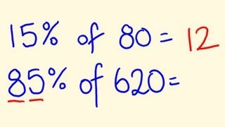 Percentage Trick  Solve precentages mentally  percentages made easy with the cool math trick!