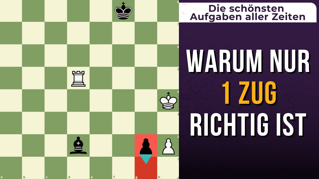 Sieht hoffnungslos aus – bis Weiß den Trick findet