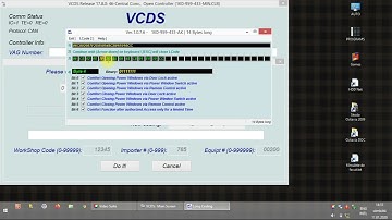 VCDS - VW Golf MK5 - 46 Central Conv - Long Coding Helper Menu