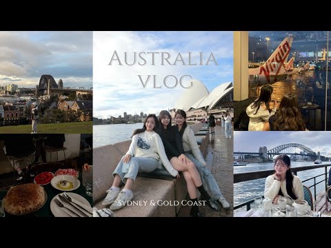 【オーストラリアvlog】女子3人でいくシドニー&ゴールドコースト旅行🐨🩶/オペラハウス/オブザバトリーヒル/動物園/カフェ/観光/レストラン巡り