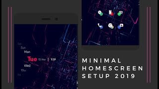 Minimal Homescreen Setup 2019 - Best Nova Launcher Theme March 2019 screenshot 5