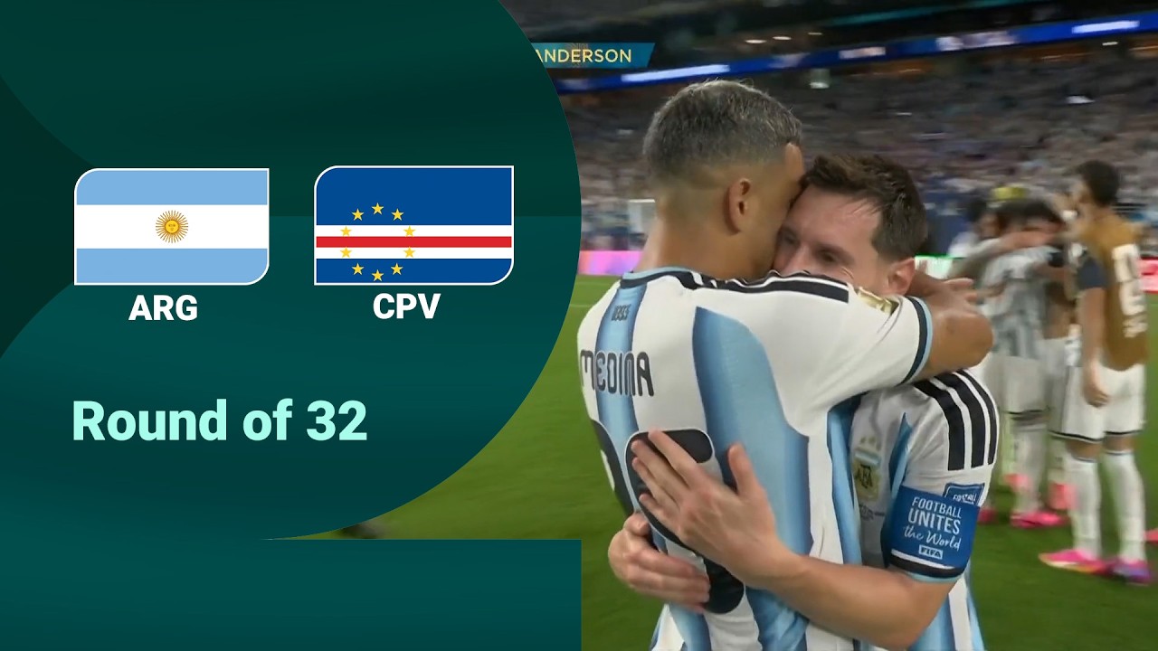 Argentina 3-2 Cabo Verde | Round of 32 | FIFA World Cup 2026™ Highlights