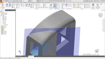 17 - Learning to Create Plans and Axes | Inventor 2018 Part