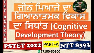 Jean Piaget Cognitive Development Theory (Part-1) |NTT 8393| PSTET| CTET| REET| Anmol Arora