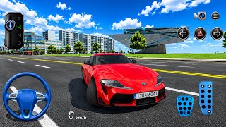 RED SUPERCAR DRIVING IN CITY 🚗🔥 | REALISTIC 3D CAR GAMEPLAY screenshot 4