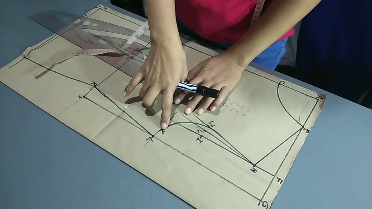 how to draft basic blouse pattern