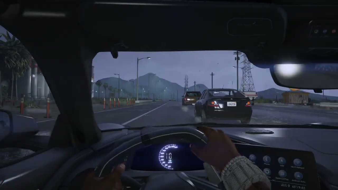 GTA 5 Night Drive: Thunder, Rain & Pure Vibes