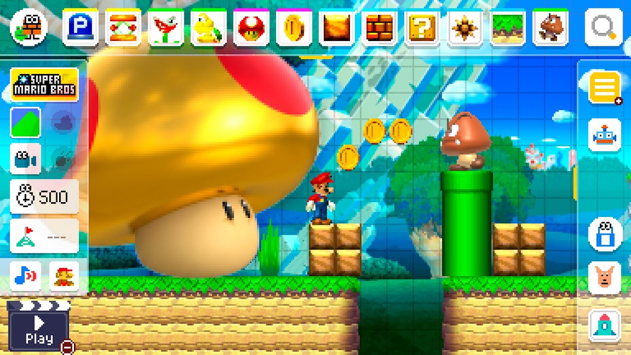 Super Mario Bros DS Gamestyle in Mario Maker 2 | Experiment!