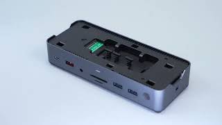 Hagibis USB C Docking Station Type C to 8K DP HDMI Compatible Triple Display M 2 SSD PD3 0 RJ45 15 i