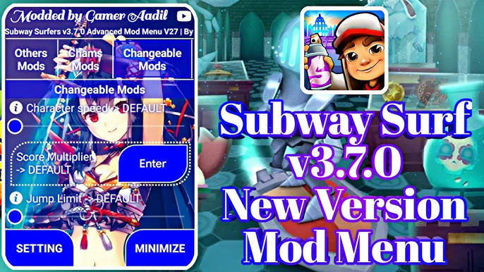 Subway Surfers v2.35.2 Advanced Mod Menu Apk V14 [God Hack,Speed Hack,Score  Multiplier etc.] 