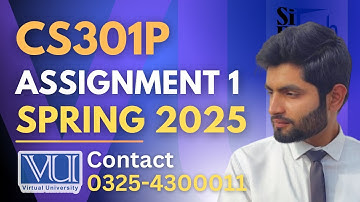 CS301p assignment 1 solution 2025 | CS301p assignment 1 solution spring 2025 #CS301p#assignment#2025