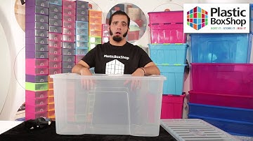 Wham 110lt Crystal Plastic Storage Box