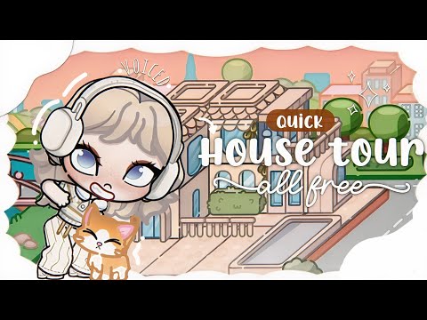 Quick House Tour || All free 🆓 || Avatarworld| family of 4 |🤍🦢🧺