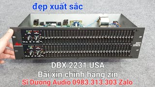 Dbx 2231 USA bãi xịn chính hãng đẹp xuất sắc zin nguyên bản, Sĩ Dương Audio 0983.313.303 Zalo