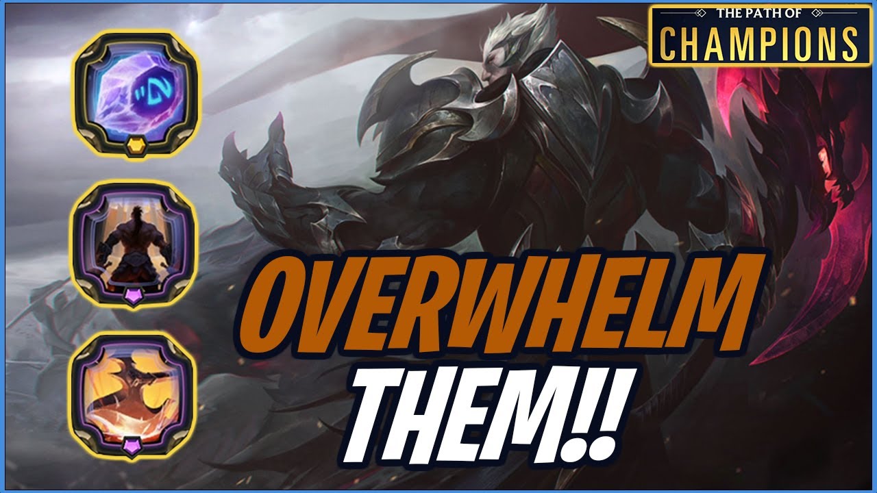 How to beat the Dark Star Portal (4 Star Zed) path with Darius (Full Path) | Path of Champions | LOR