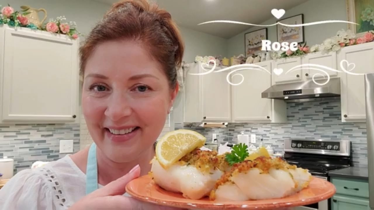 Baked Cod with Crispy Parmesan Topping YouTube
