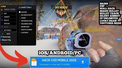 CODM MOD MENU APK COD MOBILE +WALLHACK +AIMBOT + ESP | DOWNLOAD CHEATS NO RECOIL CODM APP