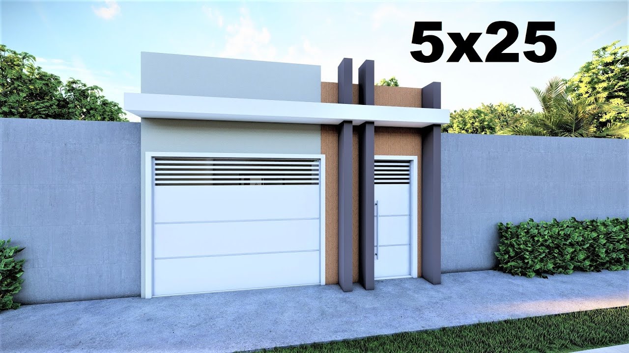 CASA 5x25 - SOLICITE ORÇAMENTO - Compre o Projeto na Descrição - P340