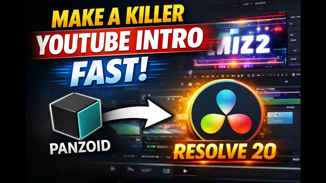 Make a Killer YouTube Intro Fast: Panzoid + DaVinci Resolve 20 
